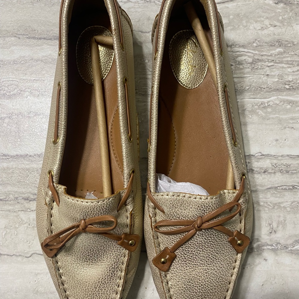 Clark’s Gold Slip On Loafer